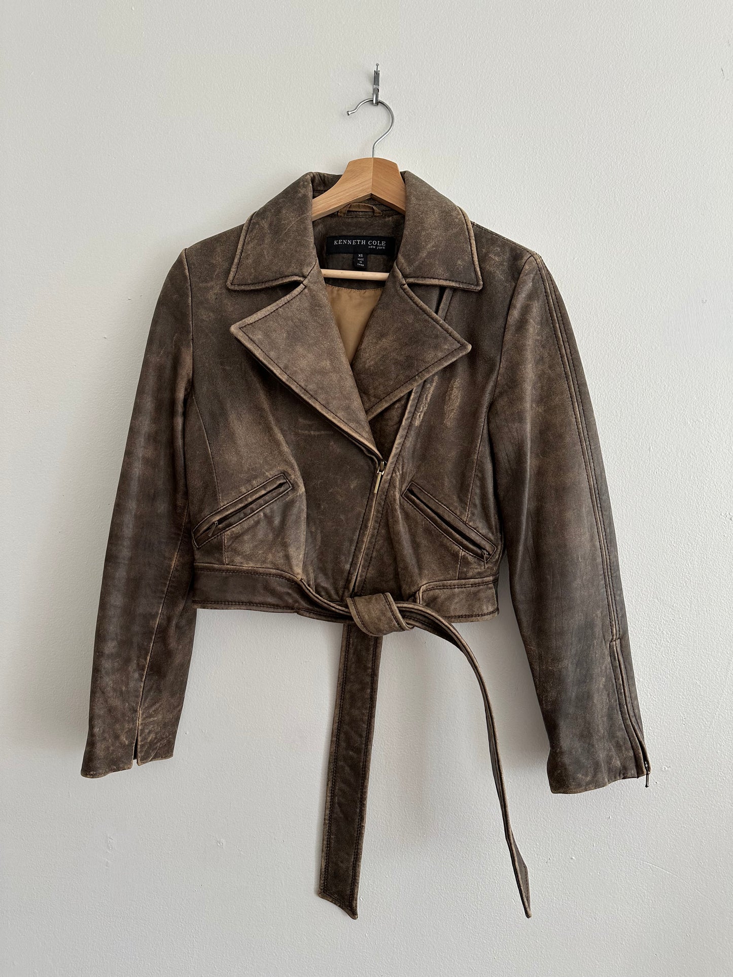 Kenneth Cole Cropped Leather
